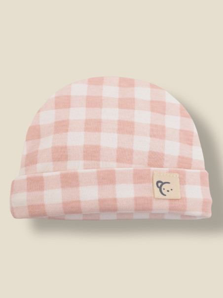 SET NASCITA VICHY ROSA 4 PEZZI