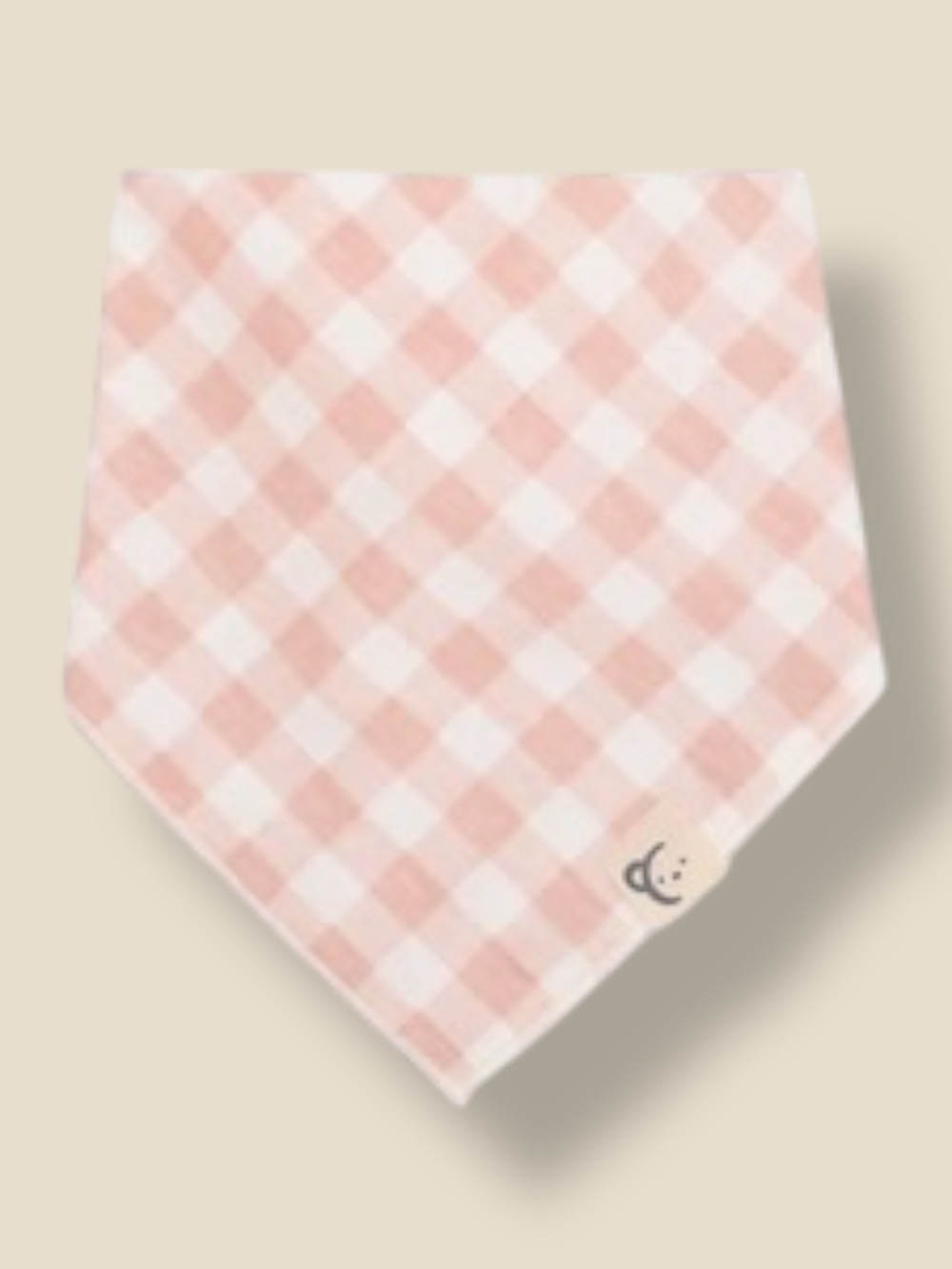 SET BABEROS 2 UNIDADES  VICHY ROSA Y BEIGE