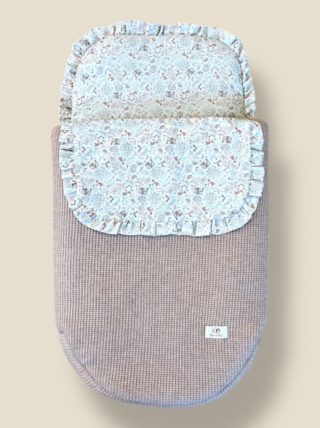 SACO PARA CAPAZO BABY NATURE ROSA EMPOLVADO