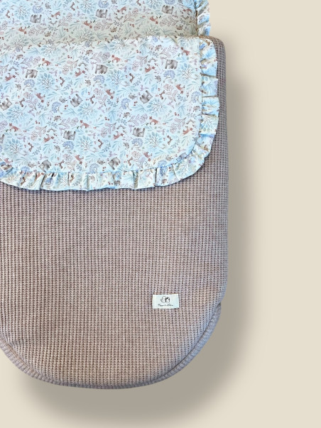 SACO PARA CAPAZO BABY NATURE ROSA EMPOLVADO