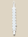 PORTA CIUCCIO STRISCIA RICAMATA ROSE