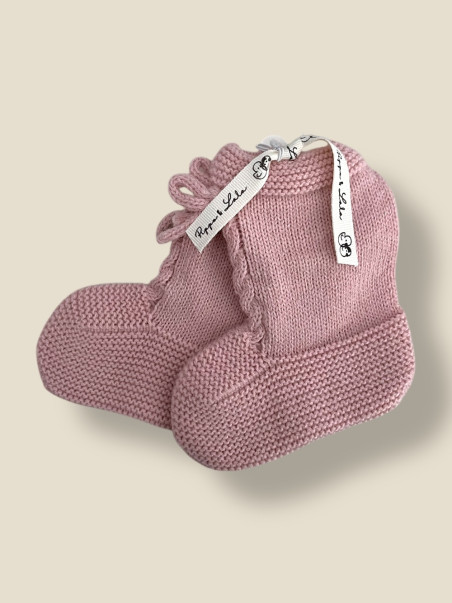 PATUCO ROSA BEBÉ BOTITA CON OCHOS