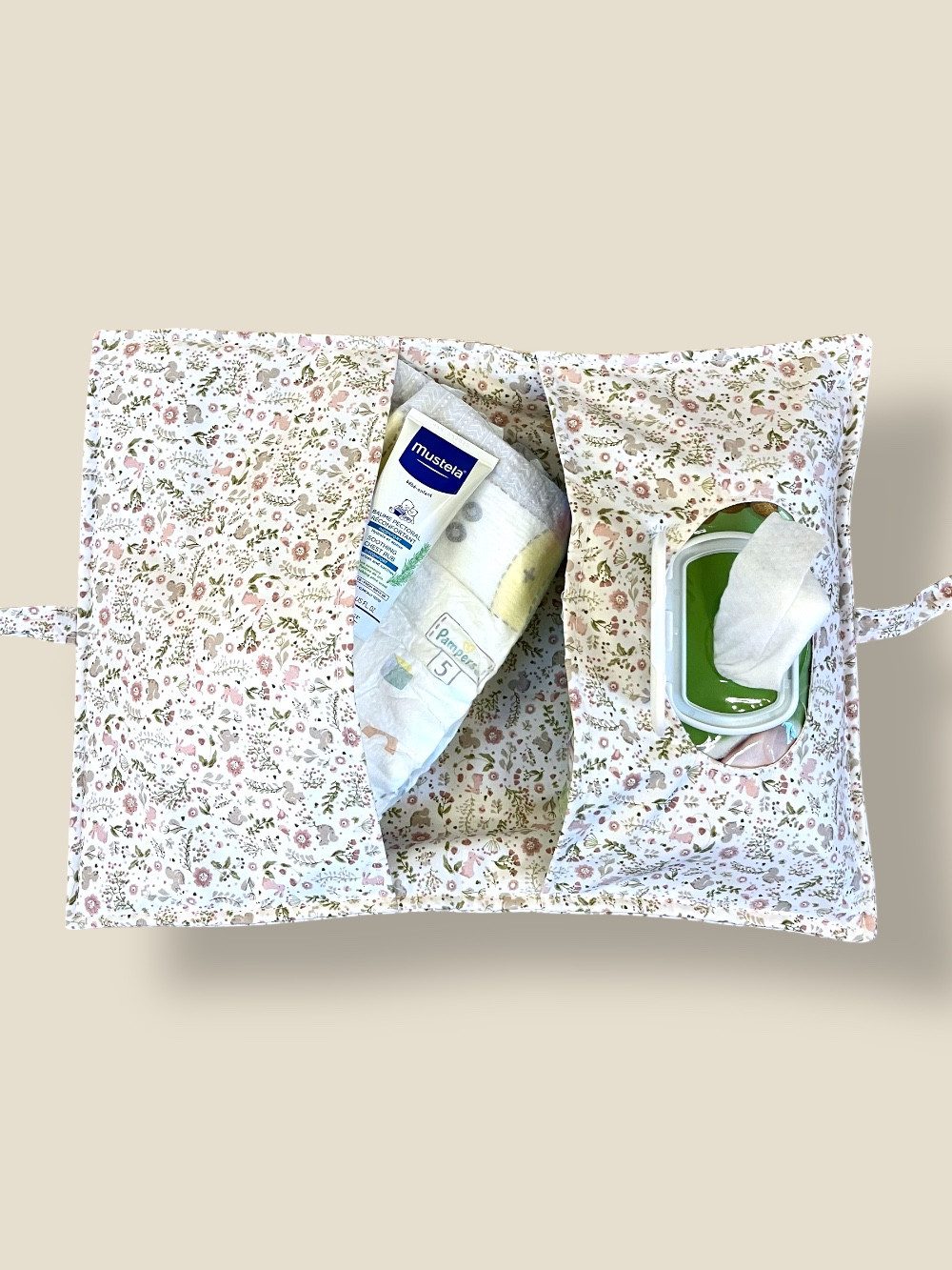 PORTA PANNOLINI E SALVIETTE CONIGLIETTI