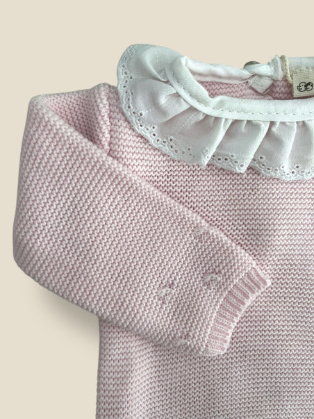 CONJUNTO MAVIE 4 PIEZAS ROSA BEBÉ