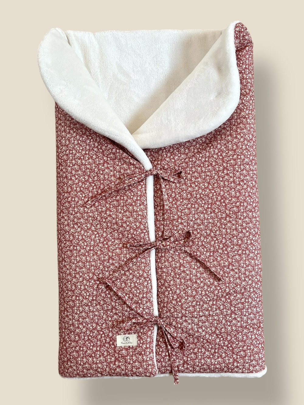 SACO ARRULLO LIBERTY ROSA EMPOLVADO Y BLANCO