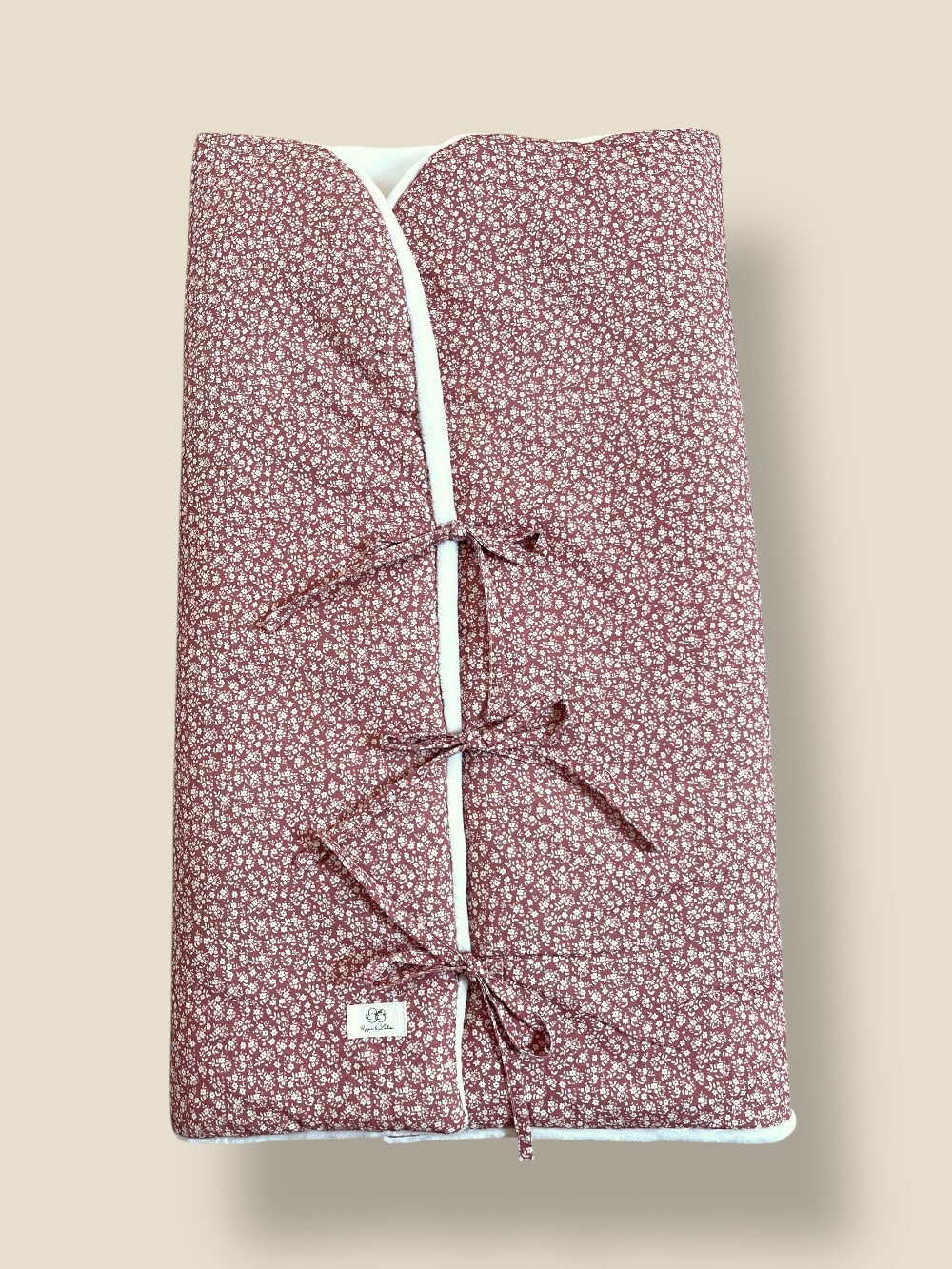 SACO ARRULLO LIBERTY ROSA EMPOLVADO Y BLANCO