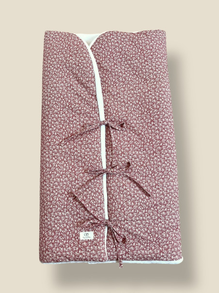 SACO ARRULLO LIBERTY ROSA EMPOLVADO Y BLANCO