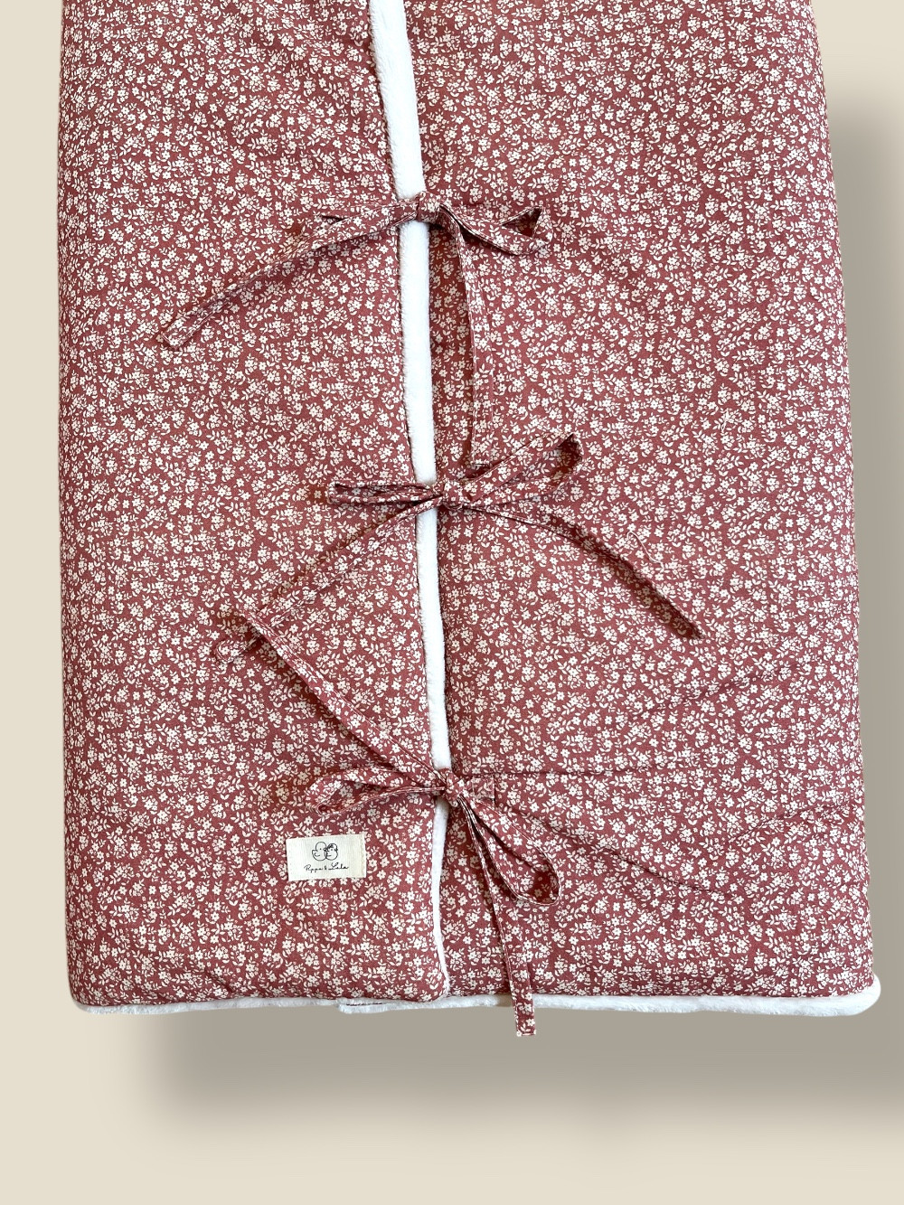 SACO ARRULLO LIBERTY ROSA EMPOLVADO Y BLANCO