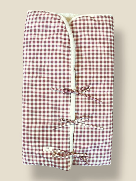 SACO ARRULLO VICHY EMPOLVADO Y BEIGE