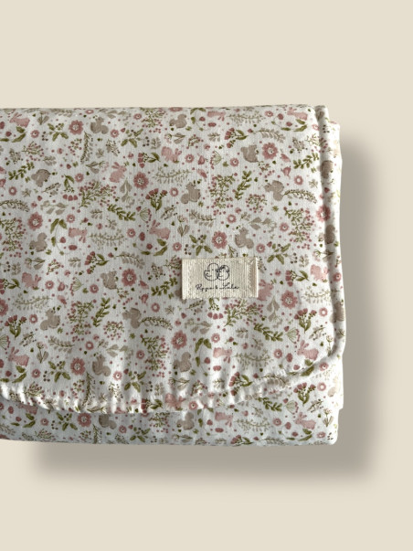 CAMBIADOR DE PASEO CONEJITOS ROSA