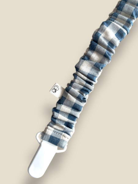 PORTA CIUCCIO ARRICCIATO VICHY AZZURRO