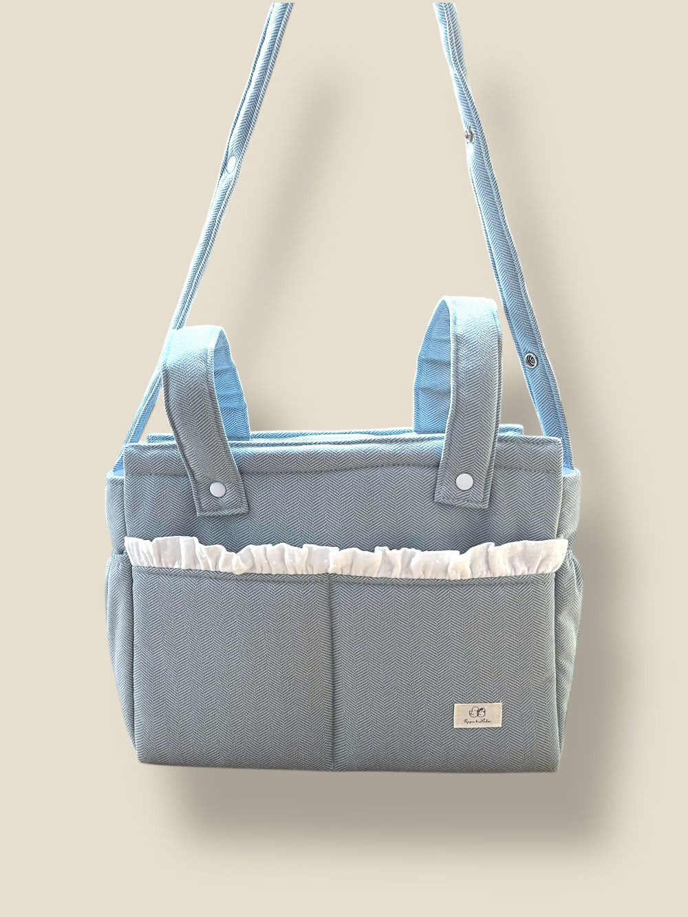 BOLSO MAXI ESPIGA CELESTE