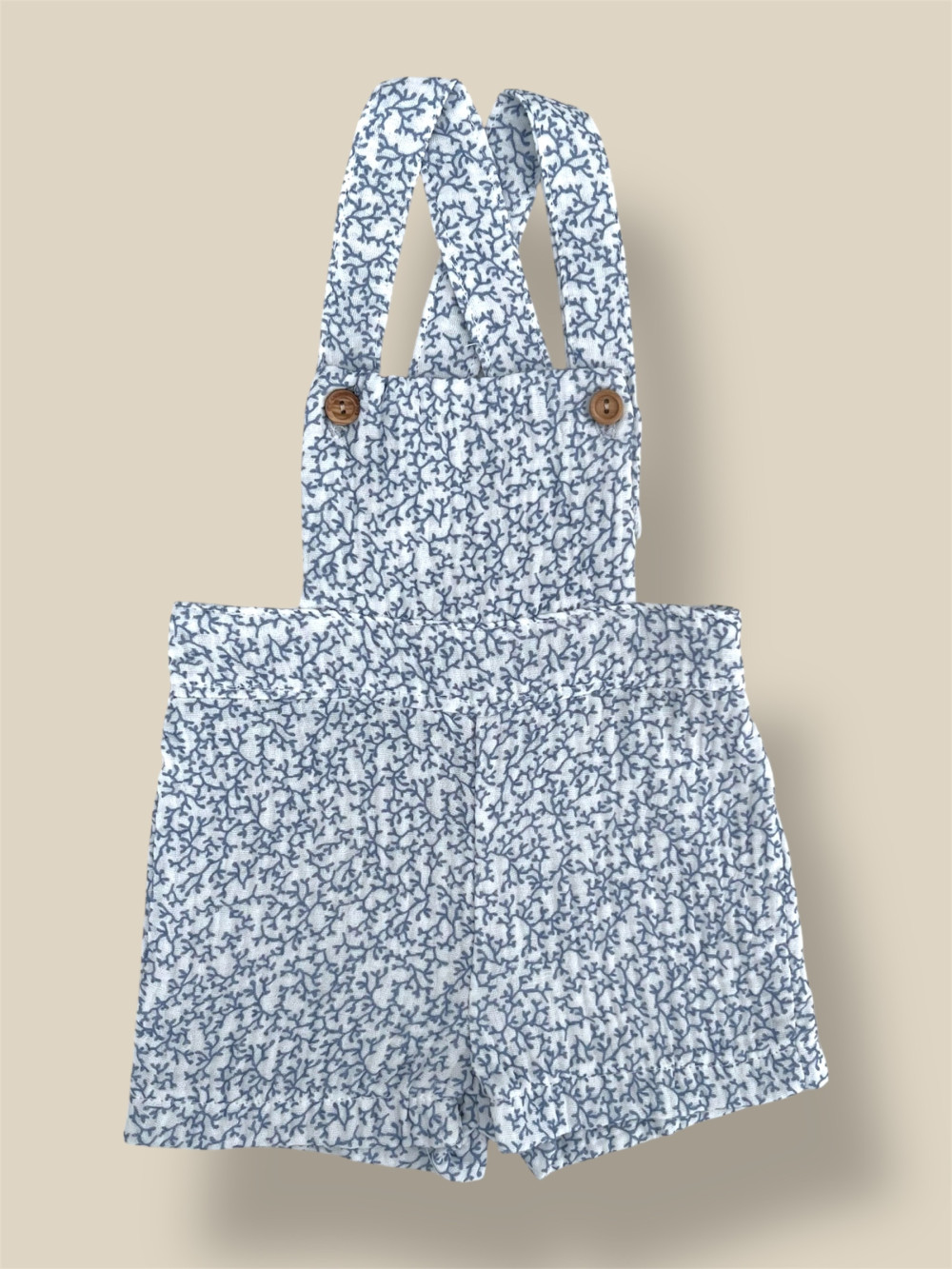 PETO DE BAMBULA ESTAMPADO CORALES CELESTE Y BIANCO