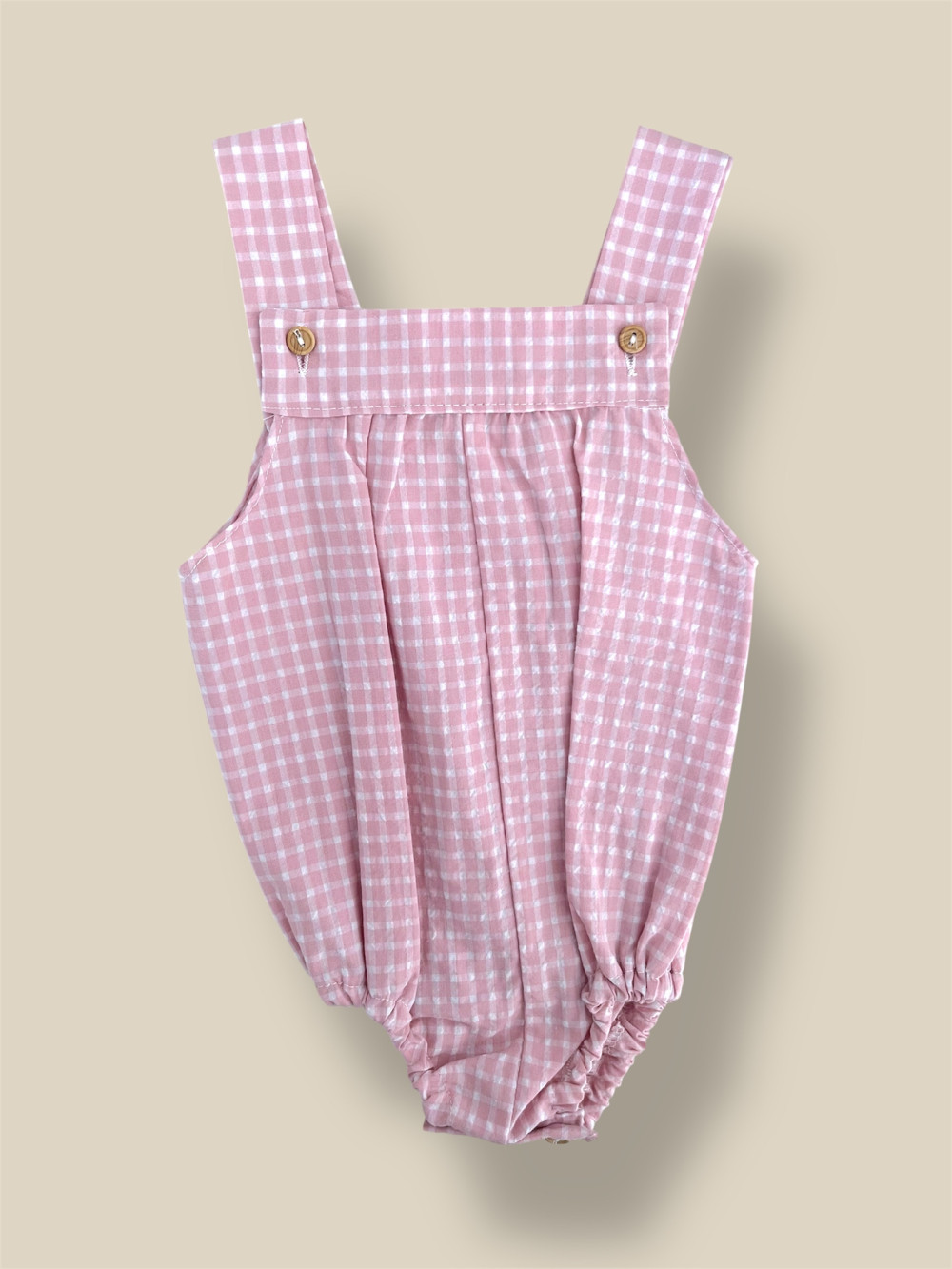 PELELE VICHY ROSA Y BLANCO