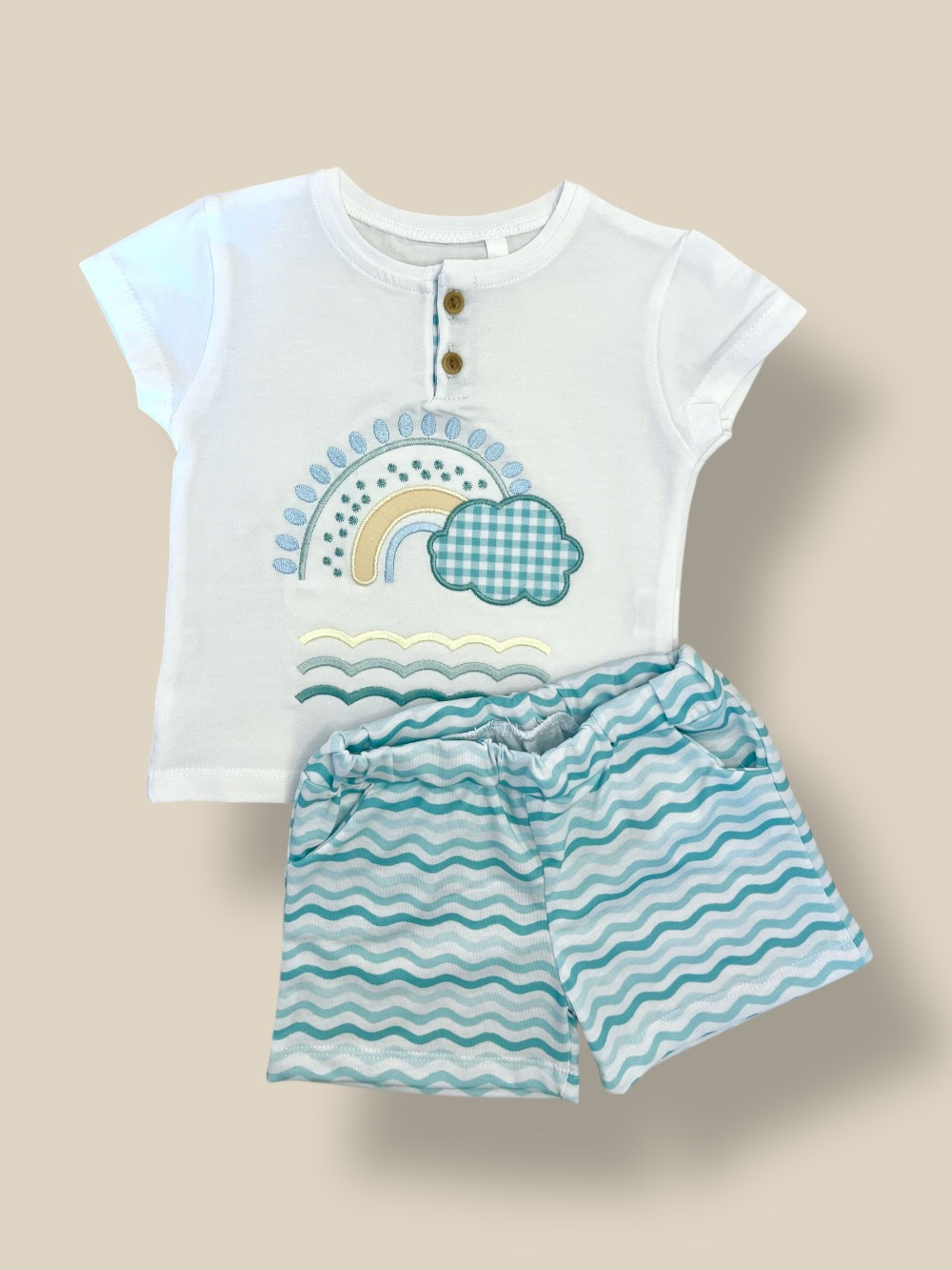 CONJUNTO ARCOIRIS CAMISETA Y PANTALON