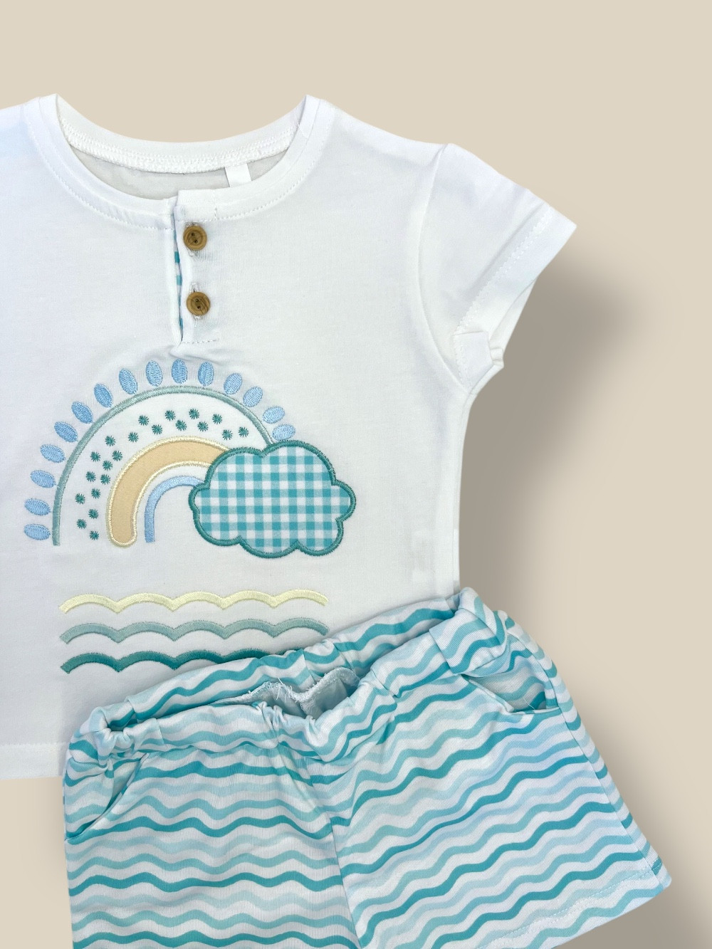 CONJUNTO ARCOIRIS CAMISETA Y PANTALON