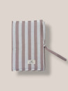 PORTA PANNOLINI E SALVIETTE RIGHE BEIGE E ROSA