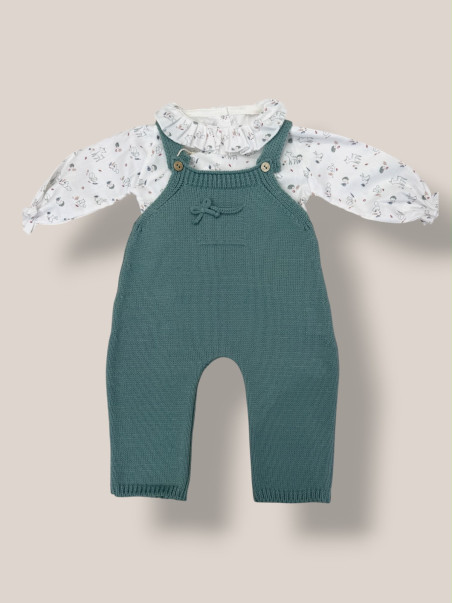 CONJUNTITO PETO Y CAMISA BOSQUE COLOR VERDE