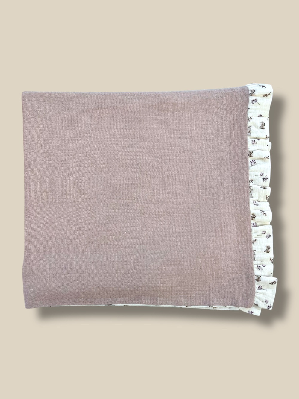 MUSELINA REVERSIBLE BUNNY ROSA