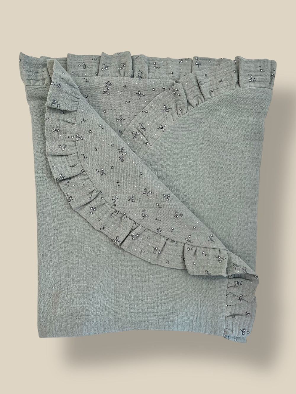 MUSELINA REVERSIBLE VERDE FOREST