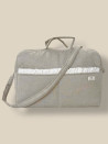 BOLSO MATERNIDAD LINEN Y PLUMETIS BEIGE