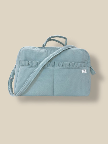 BOLSO MATERNIDAD VERDE SECO