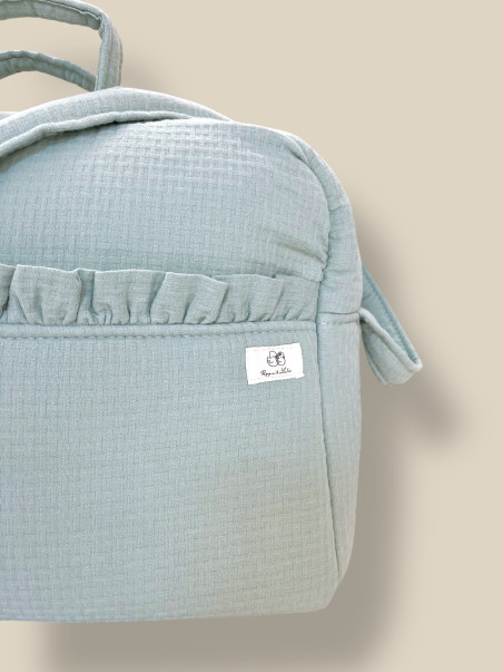 BOLSO MATERNIDAD VERDE SECO