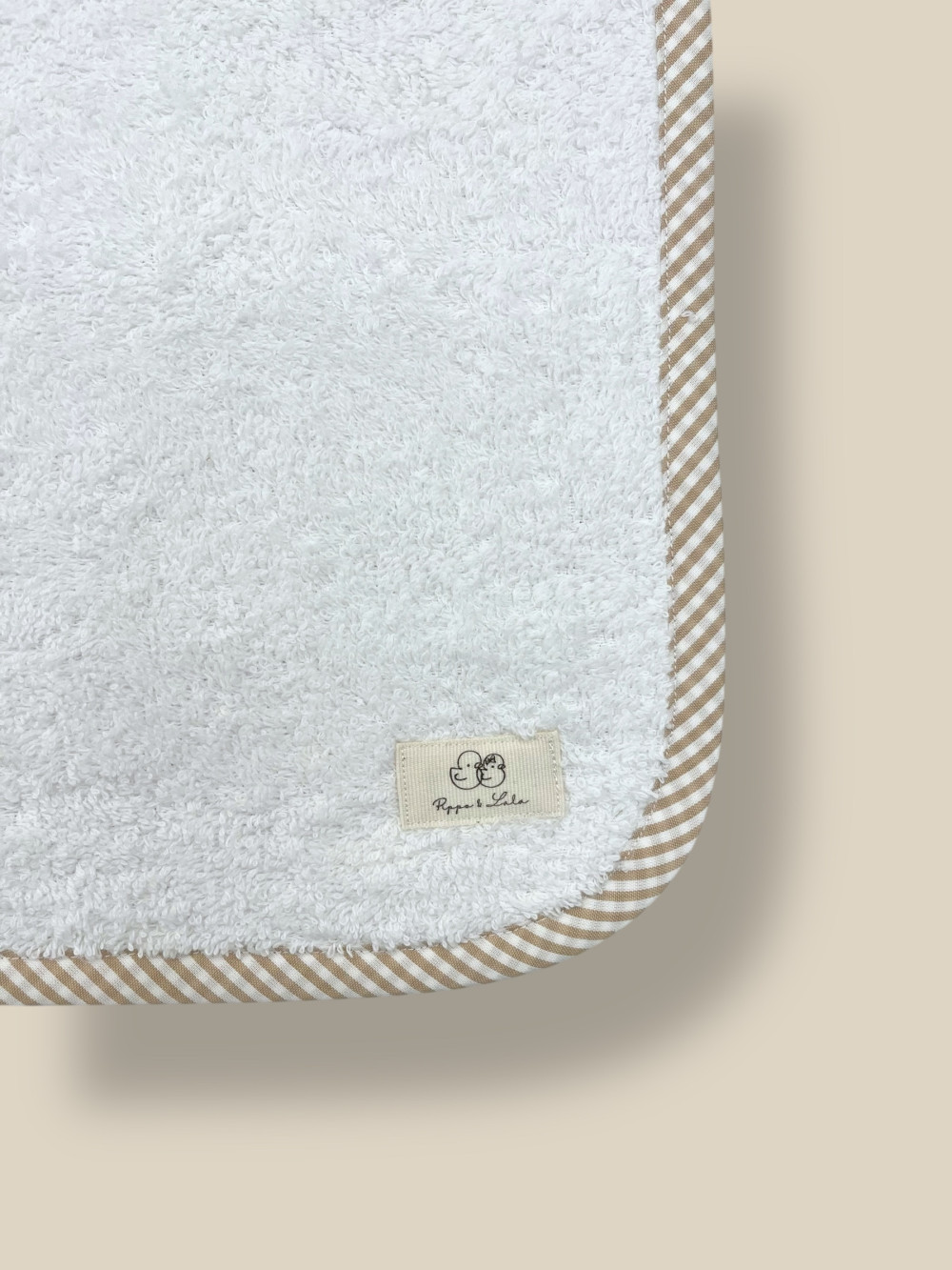 TOALLA DE VIAJE RAYAS BEIGE