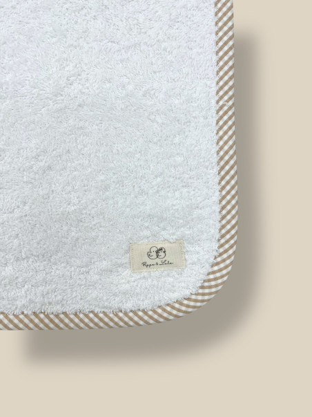 TOALLA DE VIAJE RAYAS BEIGE