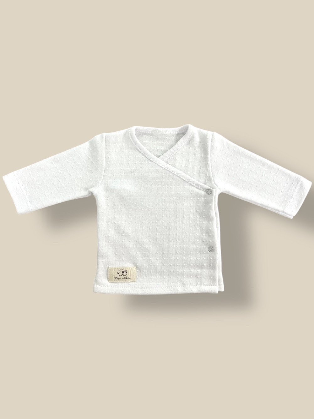 PIGIAMINO PRIMO CAMBIO IN COTONE BIANCO