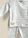 PIJAMA PRIMERA PUESTA ALGODÓN BLANCO