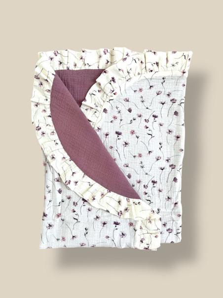 MUSELINA REVERSIBLE FLEURS