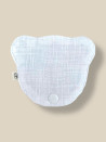 CHUPETERO CON BOLSITA GUARDA CHUPETE TEDDY BLANCO