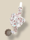 CHUPETERO CON BOLSITA GUARDA CHUPETE TEDDY FLOWER