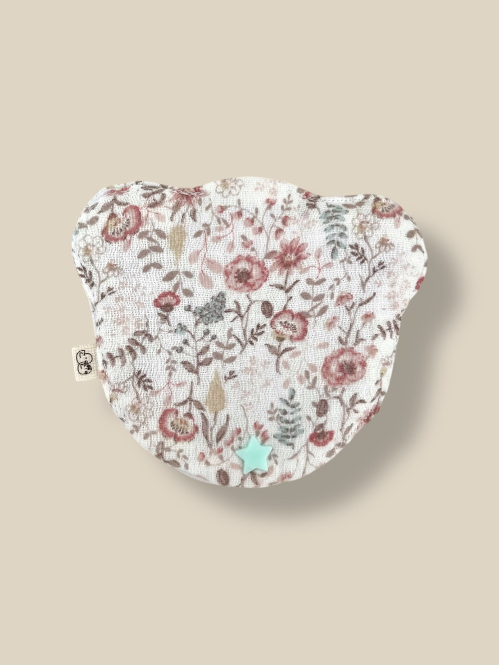 CHUPETERO CON BOLSITA GUARDA CHUPETE TEDDY FLOWER