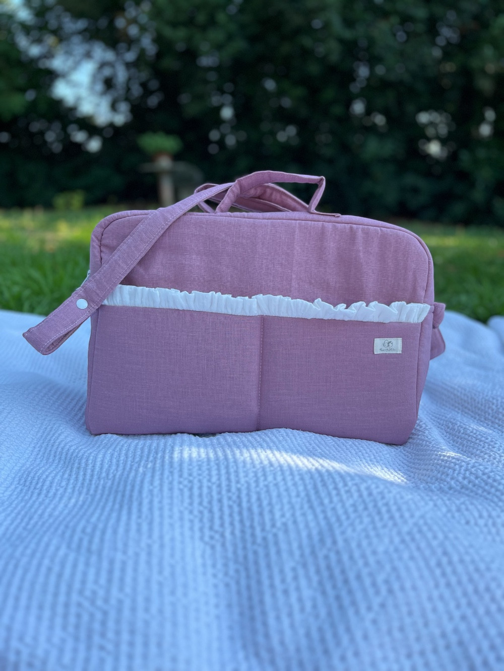 BOLSO LINEN PLUMETIS CIRUELA