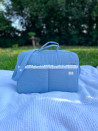 BORSA LINEN PLUMETIS AZZURRA