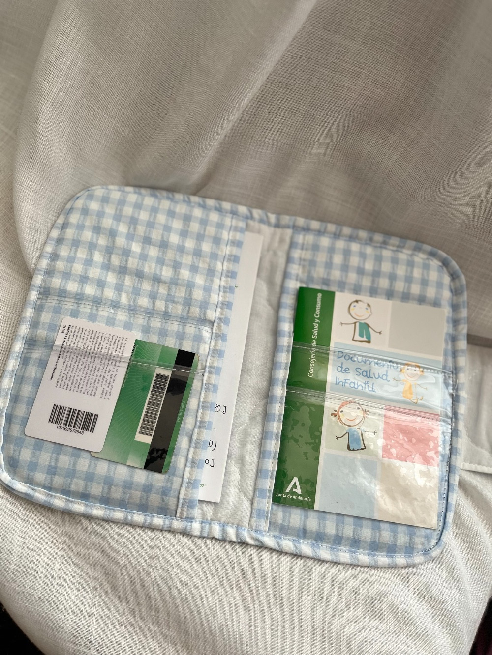 PORTA DOCUMENTOS PEDIATRICO VICHY CELESTE