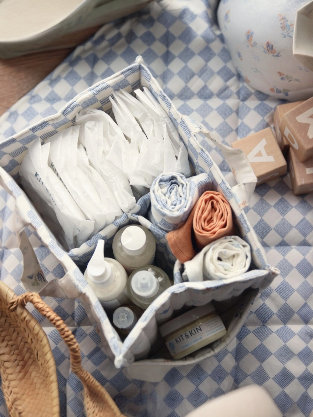 ORGANIZER PER PANNOLINI PORTATILE VICHY