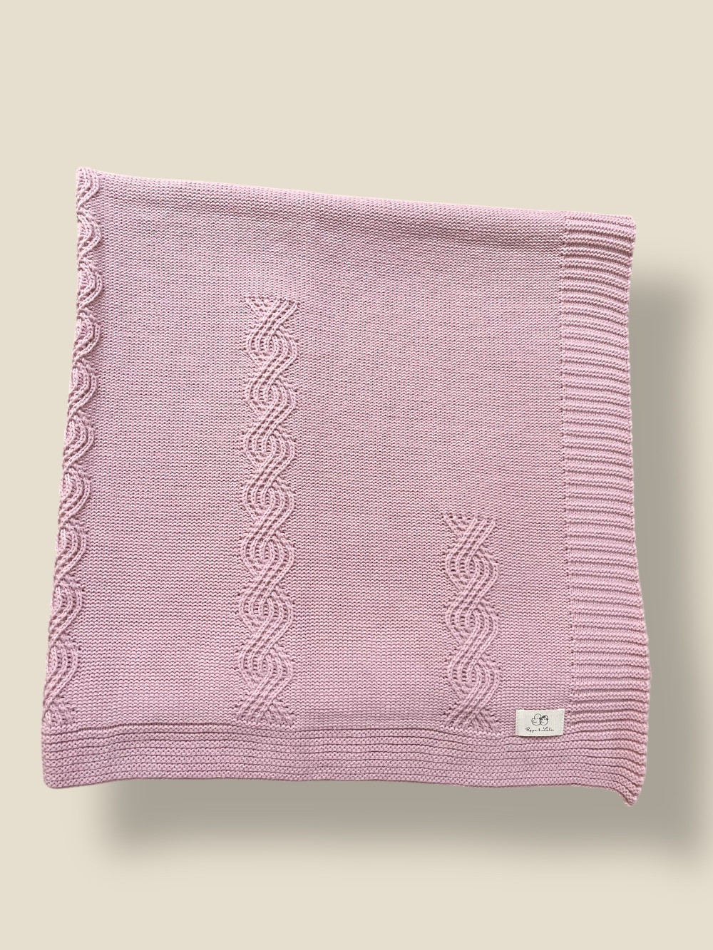 COPERTINA TRECCIA ROSA ANTICO
