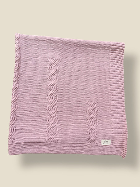 COPERTINA TRECCIA ROSA ANTICO