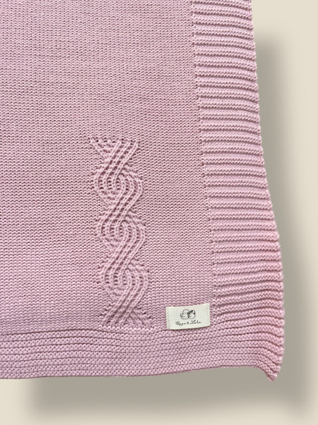 COPERTINA TRECCIA ROSA ANTICO