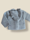 ABRIGO NIÑO TEDDY GRIS